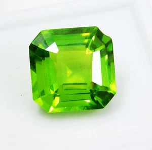 "Premium 8.40 Ct Natural Peridot | Certified Radiant Cut Loose Gemstone" - Picture 1 of 6