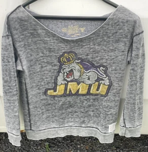 Original Retro Brand Womens James Madison JMU Dukes Scoop Neck Sweatshirt Sz. XS - Picture 1 of 4