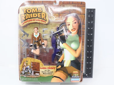 1999 Tomb Raider Playmates Лара Крофт На Ее Уличном Штурме Мотоцикл Фигурка Винтаж - Изображение 1 из 4