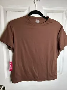 Pumiey Women's Short Sleeve Shirt Brown 2XL NWT - Picture 1 of 5