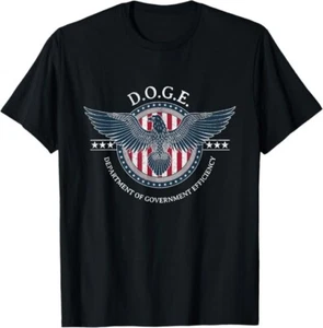 DOGE Department Of Government Efficiency Patriotic T-Shirt - Picture 1 of 4