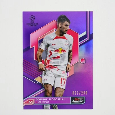 Dominik Szoboszlai 2022-23 Topps Finest UEFA Purple /299 #61 - Image 1 of 2