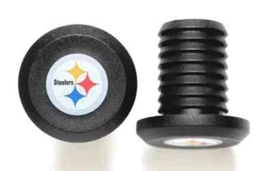 NFL BMX Grips End,OLDSCHOOL GT BMX SE BLACK PAIR TEAM PITTSBURGH STEELERS NEW - Picture 1 of 2