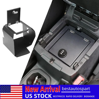 For Jeep Wrangler JL JLU 2018+ Center Armrest Organizer Safe Box with Password Foto 1 de 4