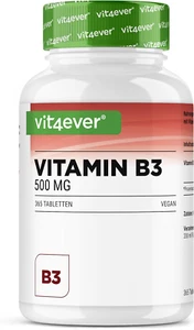 Vitamina B3 (Niacina) - 500 Mg - 365 Compresse - Nicotinamide Ad Alto Dosaggio - - Foto 1 di 7