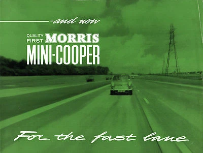 Morris Mini Cooper 997 Mk1 1961-1963 UK Market Foldout Sales Brochure - Image 1 of 2