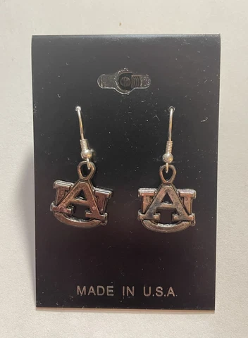 Auburn Tigers Dangle Earrings NCAA Licensed New By From The Heart Cover