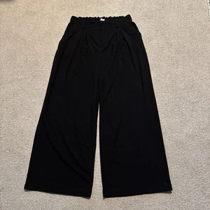Halara Flex High Waisted Pleated Wide Leg Palazzo Waffle Work Pants Medium Pet - Picture 1 of 10