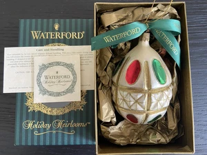 Waterford Holiday Heirlooms Weihnachtsschmuck COLLEEN HOLIDAY EGG 2000 mit Box - Bild 1 von 6