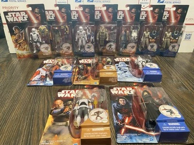 STAR WARS The Force Awakens Lot of 12 FIGURES REY, KYLO REN, CAPTAIN REX, ASTY - Image 1 of 4