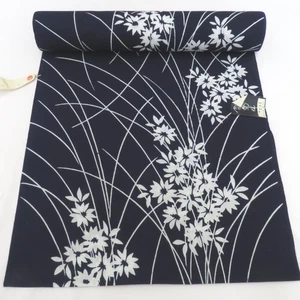 Tanmono Kimono Stoff Chikusen Navy 468,5 Zoll - Bild 1 von 7
