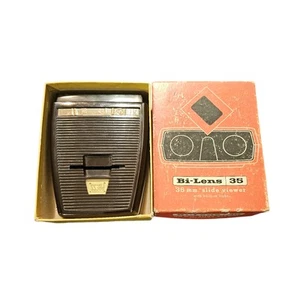 VIEW-MASTER BI-LENS 35mm BAKELITE SLIDE VIEWER Working IN ORIGINAL BOX Vintage - Picture 1 of 8