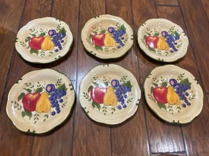 Set of 6 Home Trends Fruit Dinner Plates - Picture 1 of 8