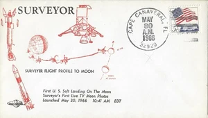 30. Mai 1966 Space Cover, Surveyor: 1st U.S. Soft Landing on the Moon - Bild 1 von 1