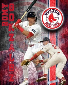 Impresión litográfica de los Medias Rojas de Boston de Romy González 2025 - Imagen 1 de 1
