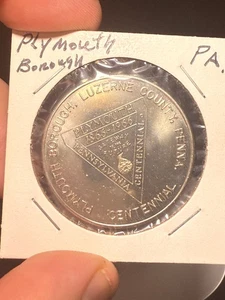 1966 Plymouth Borough PA sogenannte Dollar Gedenkmedaille - Bild 1 von 2