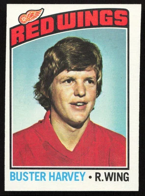1976-77 Topps #212 Buster Harvey Detroit Red Wings NR-MINT PACK FRESH! - Image 1 of 2