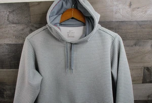Nike Dri-FIT Hoodie Damen Large hellgrau gerippter Pullover sportlich 727136-063 - Bild 1 von 12