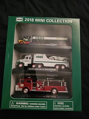 Hess Mini Collection 2018 Hess Tanker, Hess Firetruck Hess Toy Truck & Racer NUEVO Foto 1 de 2