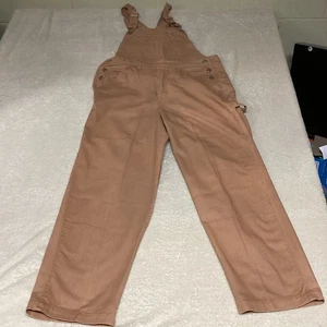 Rue Twenty One Overalls Sz L Salmon Color RN 83910 EUC - Picture 1 of 15