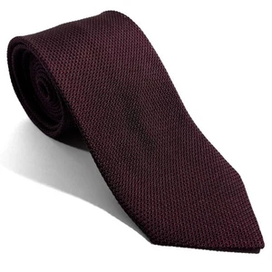 Burgundy Silk Grenadine Tie (Garza Fina) Handmade in Italy - Picture 1 of 4