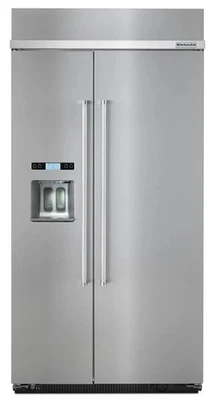 Kitchenaid KBSD602ESS 25,0 cúbicos Refrigerador integrado lado a lado Ft 42 pulgadas Foto 1 de 4