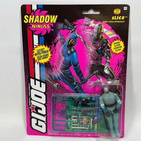 G.I. Joe Shadow Ninjas Slice Cobra Ninja Swordsman Hasbro 1993 carded figure Cover