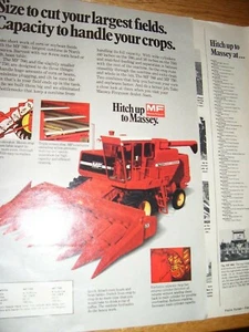 VINTAGE MASSEY FERGUSON WERBESEITE - # 760 KOMBINIEREN & HÄNDLERLISTE - 1976 - Bild 1 von 2