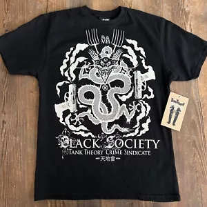 Extremely Rare Vintage New 2006 Tank Theory "Black Society" T-Shirt Medium Blk - Picture 1 of 5