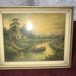 Sehr altes Gemälde von 1934 von einer Allison - Bild 1 von 7