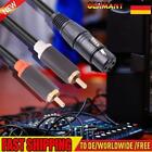 Stereo Audio Cable Anti Shielding Adapter Cable for Mixer Power Amplifier Mic