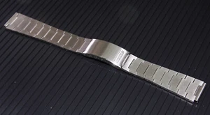 NOS Vintage SEIKO 1970 Bracelet Watch band Thick Link 18mm Straight *NO US SELL* - Foto 1 di 14