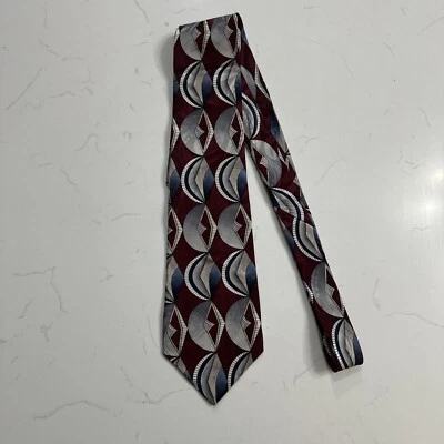 Corbata Adolfo 100% Seda Roja Hecha en USA Foto 1 de 4