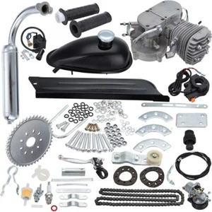 80cc 2 Stroke Engine Kit Motorized Bicycle With Carburetor Coil CDI Cable Tank - Picture 1 of 4