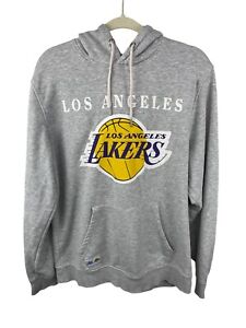 Los Angeles Lakers NBA Fleece Pullover Hoodie Men XL Grey Kangaroo Pocket