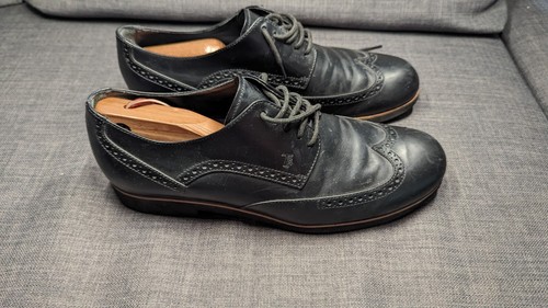 TOD’S UK8.5 Tod's Brogue Oxford nera buone condizioni 