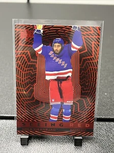 2023-24 Upper Deck Extended Series - Seeing Red #SR-12 Mika Zibanejad - Picture 1 of 2