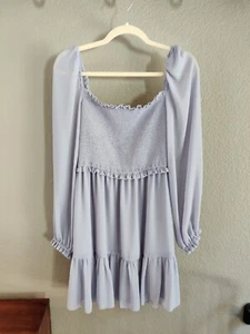 Aritzia Wilfred Tempest Minikleid Langarm Lila Medium 75604 - Bild 1 von 5