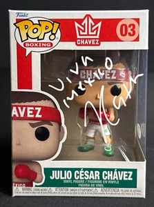 Julio Cesar Chavez Signed Boxing Funko #03 'Viva Mexico' PSA 2C70445 - Picture 1 of 5