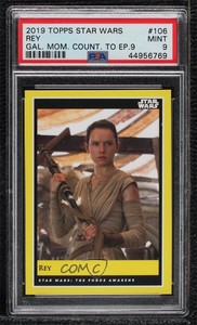 2018 Star Wars Galactic Moments: Countdown to Episode IX /363 Rey PSA 9 MINT w3d