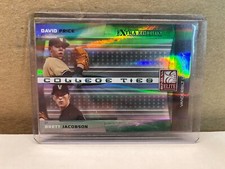 2008 Donruss Elite Extra Edition College Ties Green David Price Jacobson /1500