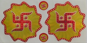 Sticker Bazaar Small Auspicious Hindu/Buddhist Stickers * 5.6cm (S8) - Picture 1 of 1