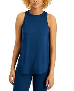 Ideology Womens Fit Kit Sleeveless Essentials Sweat Set Tank Top Navy SIZE S - Picture 1 of 1