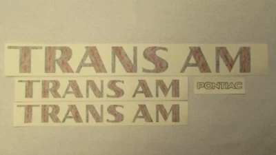 1973-78 Trans Am крыло и спойлер этикетка комплект поставляется в синий, золотой, серый, Org и Grn - Изображение 1 из 3
