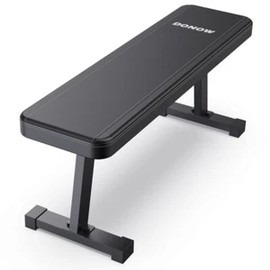 Flat Weight Bench Workout Exercise Bench Strength Training Bench Press for Home - Picture 1 of 7
