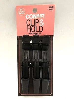 Conair Clip & Hold Hair Clips, 3 Ct. NEW! - Image 1 of 3