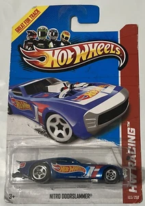 Hot Wheels Metalflake Azul Nitro Doorslammer de 2013 HW Racing: HW Race Team - Imagen 1 de 4