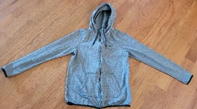 Nike Sweatshirt Women Size Small Gray Hoodie Hooded Jacket Full Zip Thumb Holes • 14€