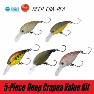 Tiemco Trout Plug Lucky Craft Deep Cra-pea CR / 5-Piece Value Kit - Picture 1 of 6