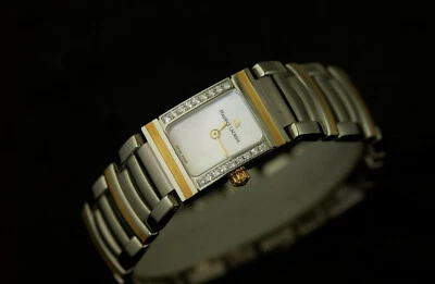 Reloj Maurice Lacroix Miros Damas 22mm x 16mm Juego Dos Tonos Diamantes Foto 1 de 4